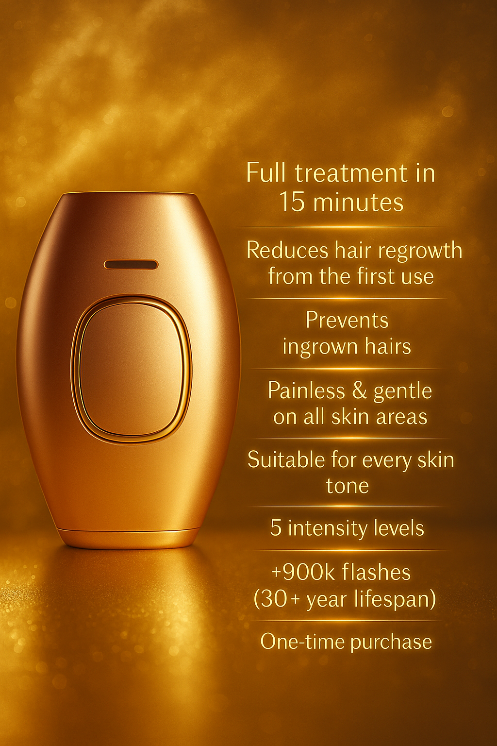 BFF IPL Laser Hair Removal Device Painless, permanent results — from the comfort of your home ✨